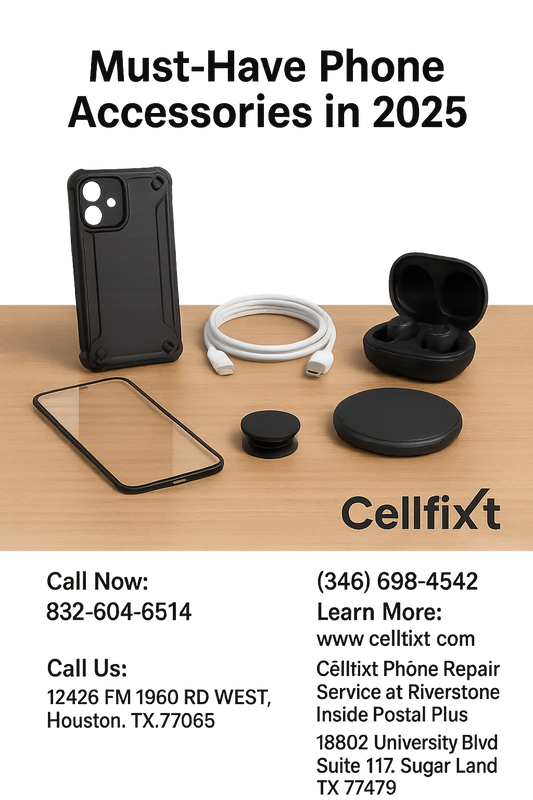 🔌 Must-Have Phone Accessories in 2025 – Available Now at Cellfixt Houston & Sugar Land!