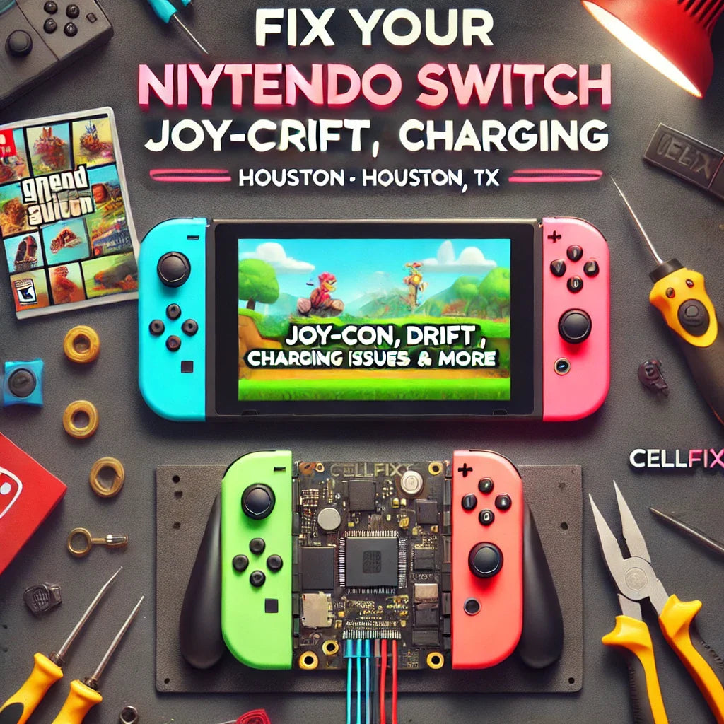 Fix Configuration Switch Nintendo Switch Repair Houston | Screen, Joy-Con & Charging Port | Cel ...